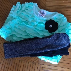 Toddler Dress with matching tights